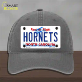 Hornets North Carolina State Novelty License Plate Hat Unconstructed Cotton / Charcoal