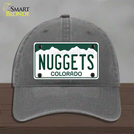 Nuggets Colorado State Novelty License Plate Hat Unconstructed Cotton / Charcoal