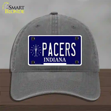 Pacers Indiana State Novelty License Plate Hat Unconstructed Cotton / Charcoal