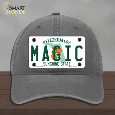 Magic Florida State Novelty License Plate Hat Unconstructed Cotton / Charcoal