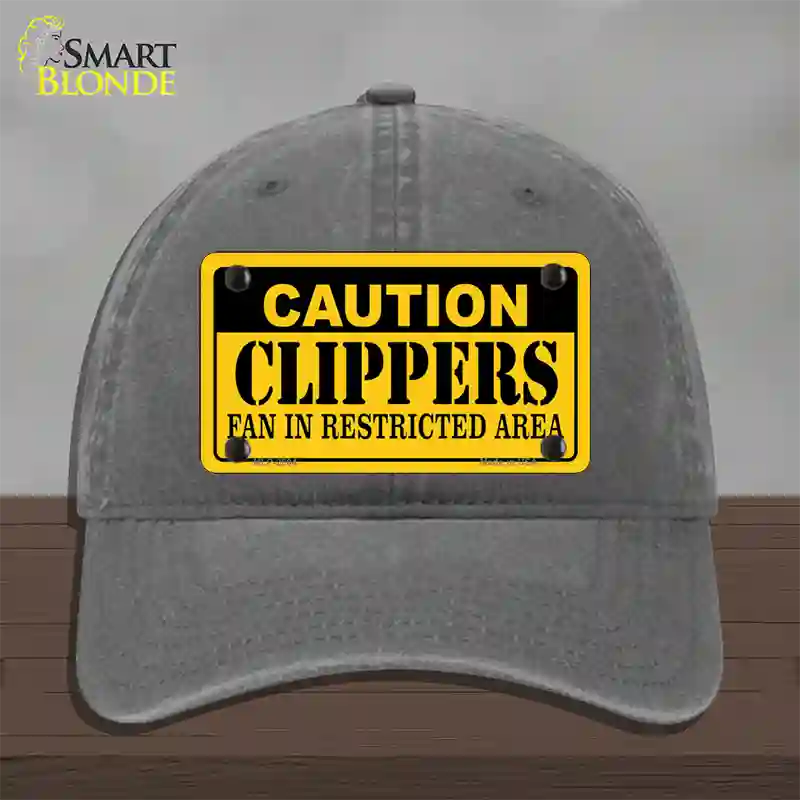 Caution Clippers Fan Novelty License Plate Hat Unconstructed Cotton / Charcoal