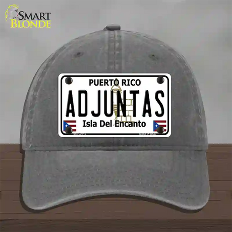 Adjuntas Novelty License Plate Hat Unconstructed Cotton / Charcoal