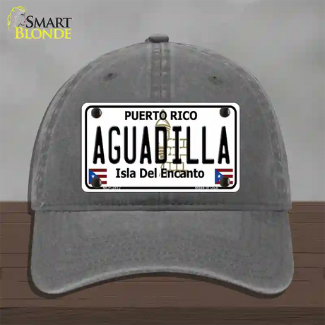 Aguadilla Puerto Rico Novelty License Plate Hat Unconstructed Cotton / Charcoal