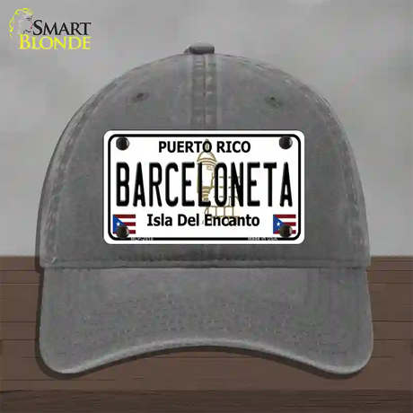 Barceloneta Novelty License Plate Hat Unconstructed Cotton / Charcoal