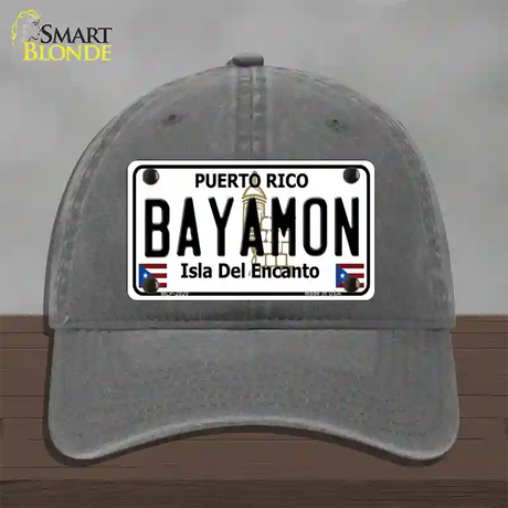 Bayamon Novelty License Plate Hat Unconstructed Cotton / Charcoal