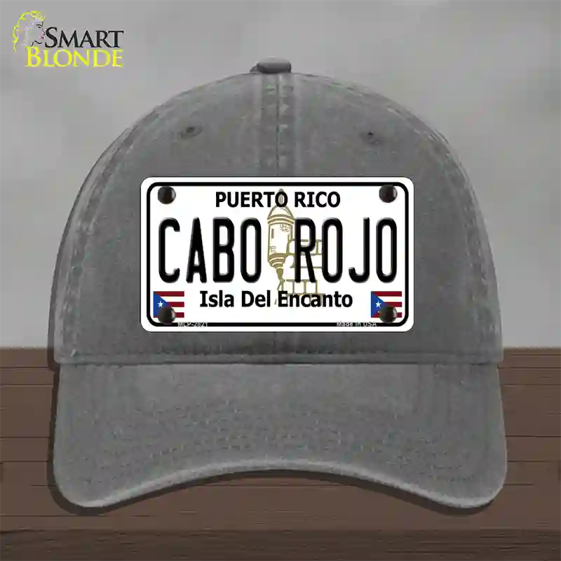 Cabo Rojo Novelty License Plate Hat Unconstructed Cotton / Charcoal