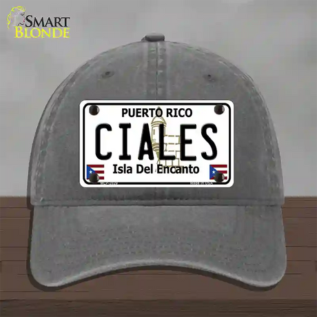 Ciales Novelty License Plate Hat Unconstructed Cotton / Charcoal