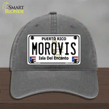 Morovis Puerto Rico Novelty License Plate Hat Unconstructed Cotton / Charcoal