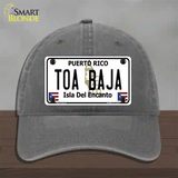 Toa Baja Puerto Rico Novelty License Plate Hat Unconstructed Cotton / Charcoal