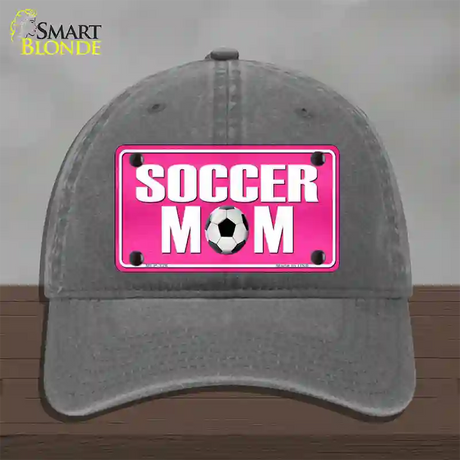 Soccer Mom Novelty License Plate Hat Unconstructed Cotton / Charcoal