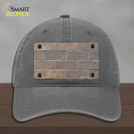 Brick Wall Novelty License Plate Hat Unconstructed Cotton / Charcoal