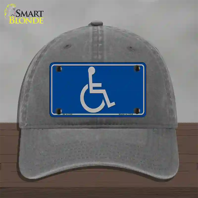 Handicap Logo Novelty License Plate Hat Unconstructed Cotton / Charcoal