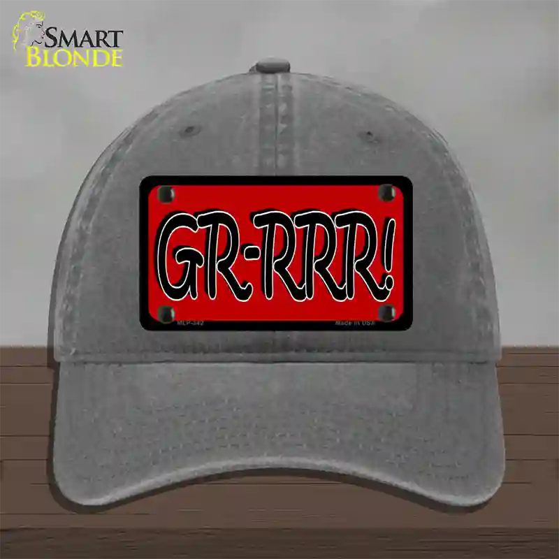 GR-RRR Novelty License Plate Hat Unconstructed Cotton / Charcoal