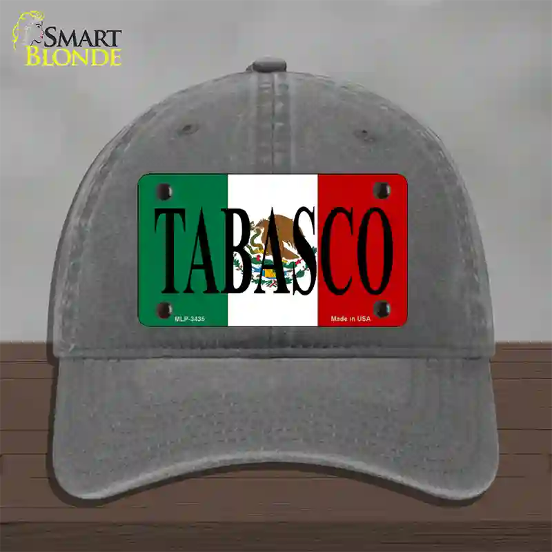 Tabasco Novelty License Plate Hat Unconstructed Cotton / Charcoal