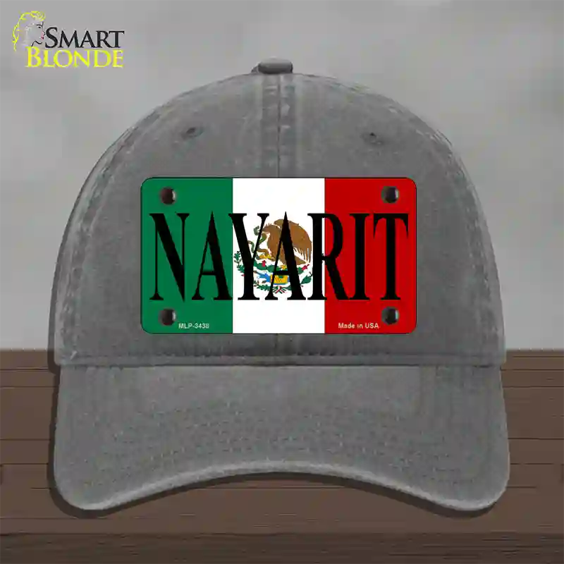 Nayarit Novelty License Plate Hat Unconstructed Cotton / Charcoal