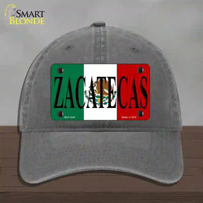 Zacatecas Novelty License Plate Hat Unconstructed Cotton / Charcoal