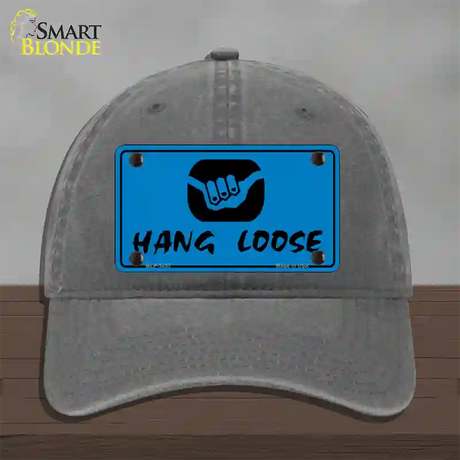 Hang Loose Novelty License Plate Hat Unconstructed Cotton / Charcoal