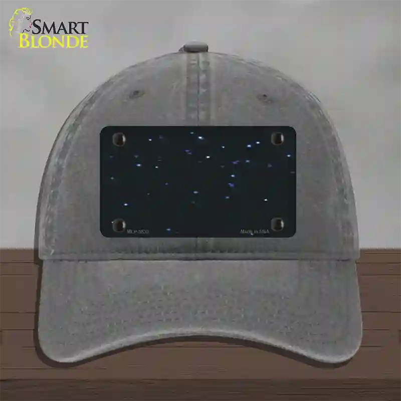 Stars Novelty License Plate Hat Unconstructed Cotton / Charcoal