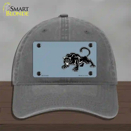 Black Panther Offset Novelty License Plate Hat Unconstructed Cotton / Charcoal