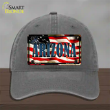 Arizona USA Novelty License Plate Hat Unconstructed Cotton / Charcoal