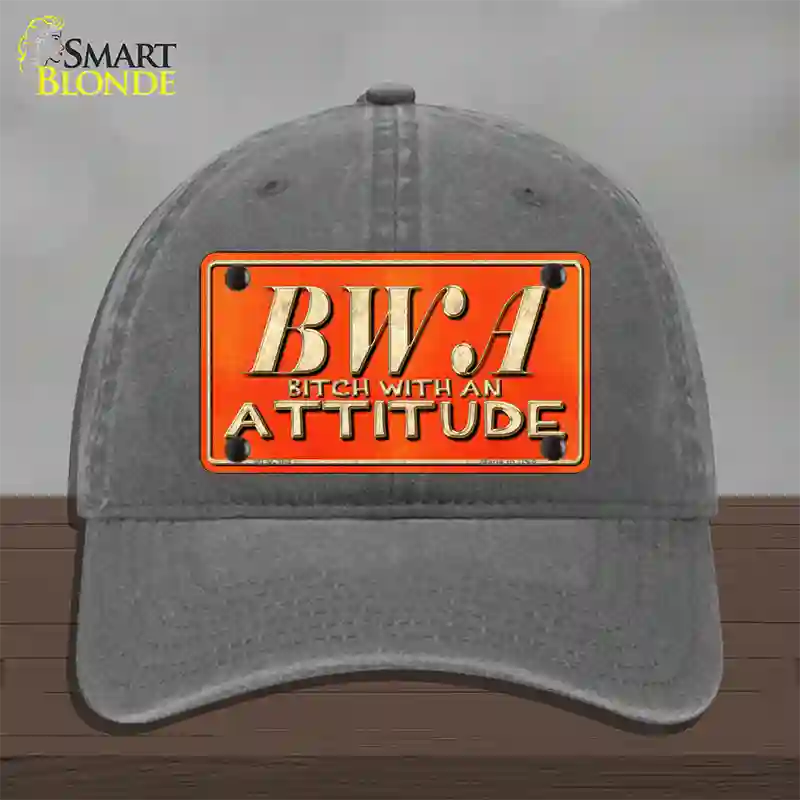 B.W.A. Novelty License Plate Hat Unconstructed Cotton / Charcoal