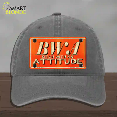 B.W.A. Novelty License Plate Hat Unconstructed Cotton / Charcoal