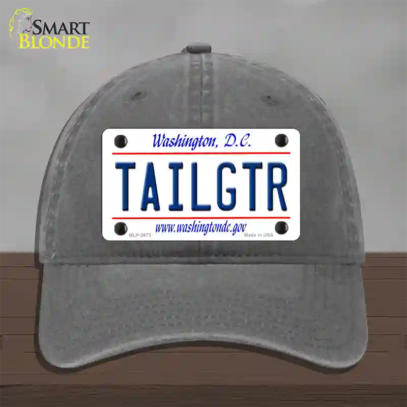 Tailgtr Washington DC Novelty License Plate Hat Unconstructed Cotton / Charcoal