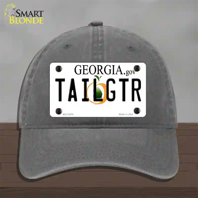 Tailgtr Georgia Novelty License Plate Hat Unconstructed Cotton / Charcoal