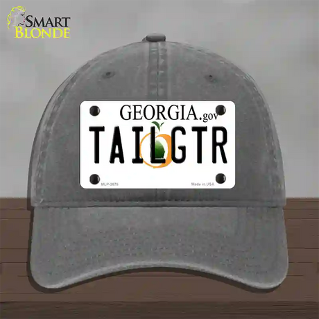 Tailgtr Georgia Novelty License Plate Hat Unconstructed Cotton / Charcoal