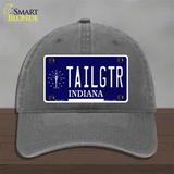 Tailgtr Indiana Novelty License Plate Hat Unconstructed Cotton / Charcoal