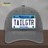 Tailgtr Minnesota Novelty License Plate Hat Unconstructed Cotton / Charcoal