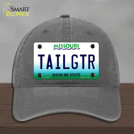 Tailgtr Missouri Novelty License Plate Hat Unconstructed Cotton / Charcoal