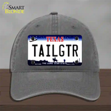 Tailgtr Texas Novelty License Plate Hat Unconstructed Cotton / Charcoal