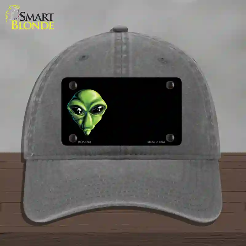 Alien Offset Novelty License Plate Hat Unconstructed Cotton / Charcoal