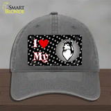 I Love My Collie Novelty License Plate Hat Unconstructed Cotton / Charcoal