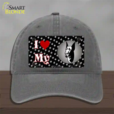 I Love My Great Dane Novelty License Plate Hat Unconstructed Cotton / Charcoal