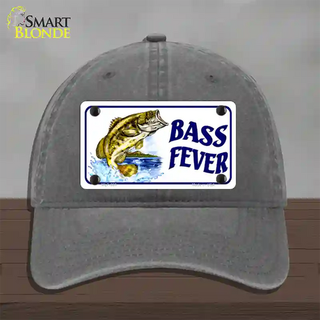 Bass Fever Novelty License Plate Hat Unconstructed Cotton / Charcoal