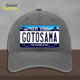 Gotosama New York Novelty License Plate Hat Unconstructed Cotton / Charcoal