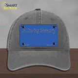 In Loving Memory Blue Novelty License Plate Hat Unconstructed Cotton / Charcoal