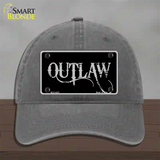 Outlaw Novelty License Plate Hat Unconstructed Cotton / Charcoal