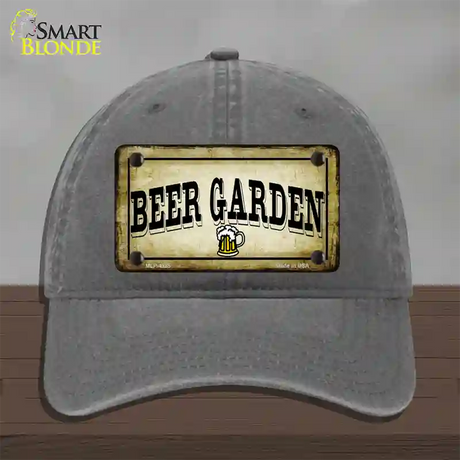 Beer Garden Novelty License Plate Hat Unconstructed Cotton / Charcoal