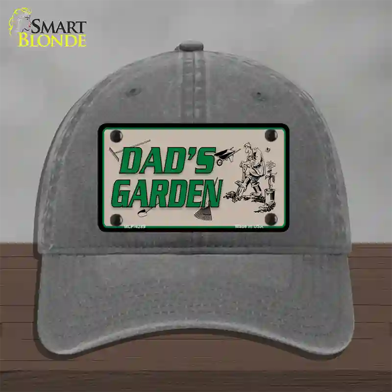 Dads Garden Novelty License Plate Hat Unconstructed Cotton / Charcoal