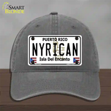 Nyrican Puerto Rico Novelty License Plate Hat Unconstructed Cotton / Charcoal