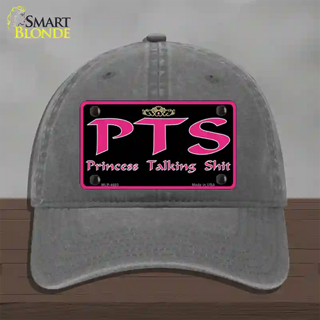 P.T.S. Novelty License Plate Hat Unconstructed Cotton / Charcoal