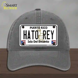 Hato Rey Puerto Rico Novelty License Plate Hat Unconstructed Cotton / Charcoal