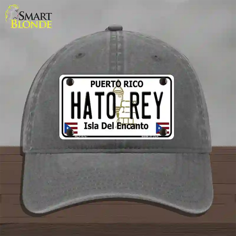 Hato Rey Puerto Rico Novelty License Plate Hat Unconstructed Cotton / Charcoal