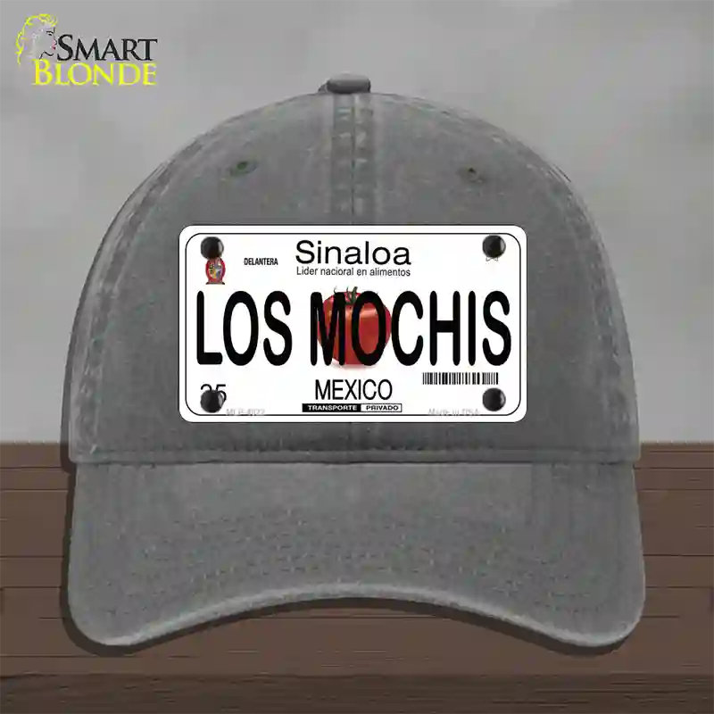 Los Mochis Mexico Novelty License Plate Hat Unconstructed Cotton / Charcoal