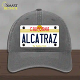 Alcatraz California Novelty License Plate Hat Unconstructed Cotton / Charcoal