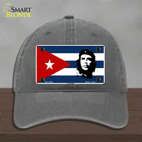 Che Guevara Flag Novelty License Plate Hat Unconstructed Cotton / Charcoal