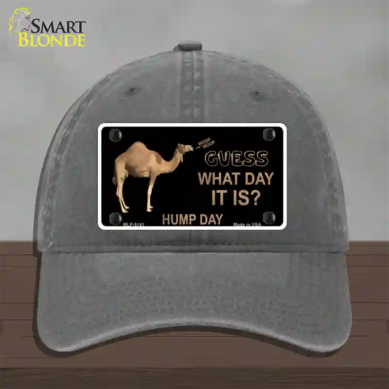 It Is Hump Day Novelty License Plate Hat Unconstructed Cotton / Charcoal